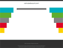 Tablet Screenshot of canvasdisount.com